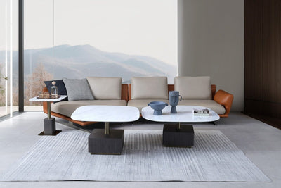 Mist Marble End Table - Al Rugaib Furniture