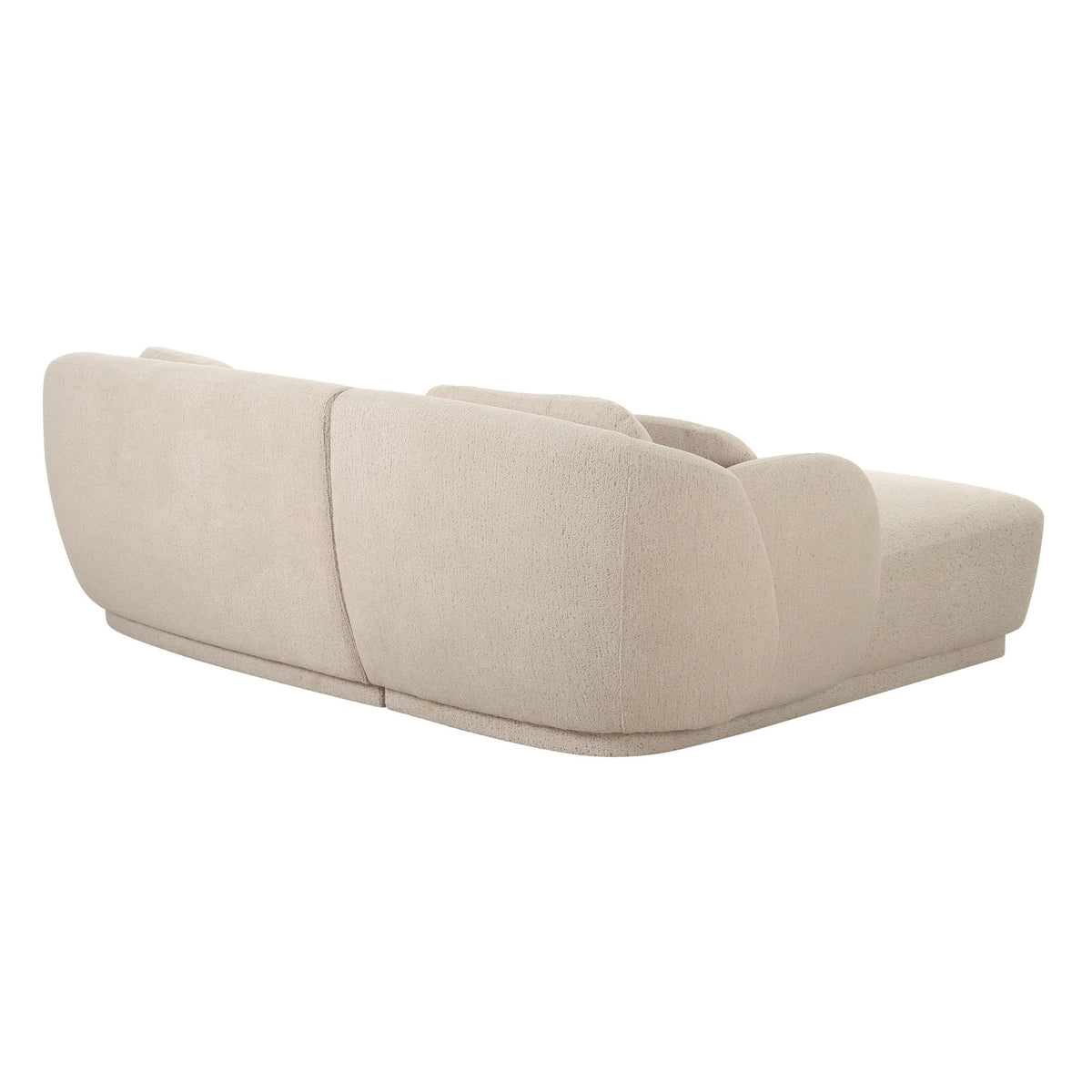 Misty Cream Boucle Sectional - LAF Sectionals| TOV