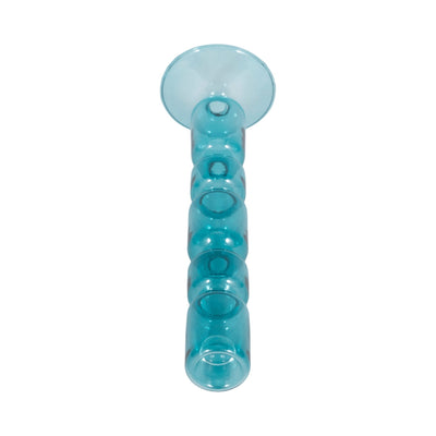 Mixed Bubble Taper Candleholder, Blue - Al Rugaib Furniture