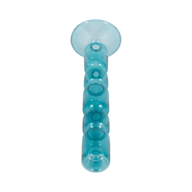 Mixed Bubble Taper Candleholder, Blue - Al Rugaib Furniture