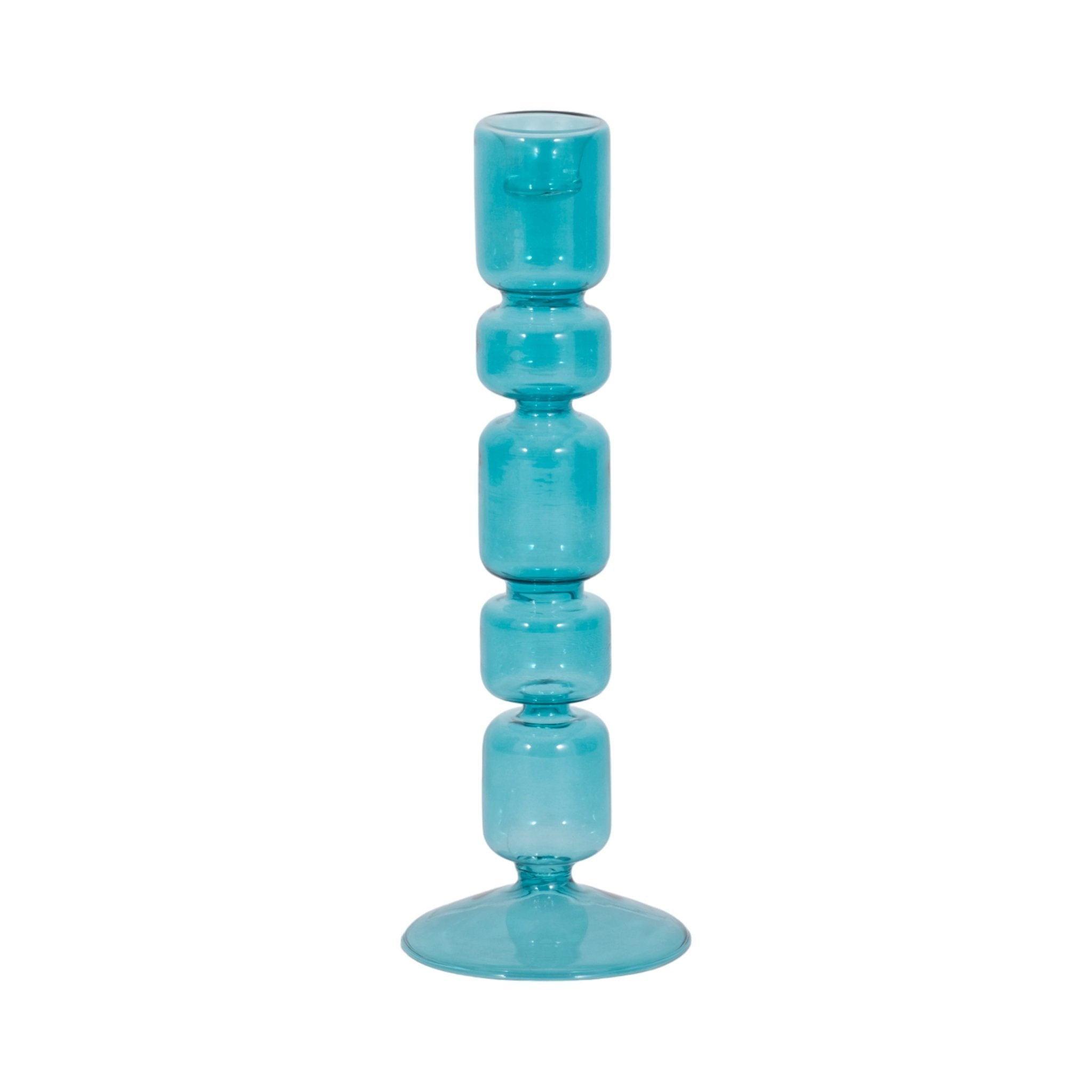 Mixed Bubble Taper Candleholder, Blue Candle Holders| Sagebrook Home