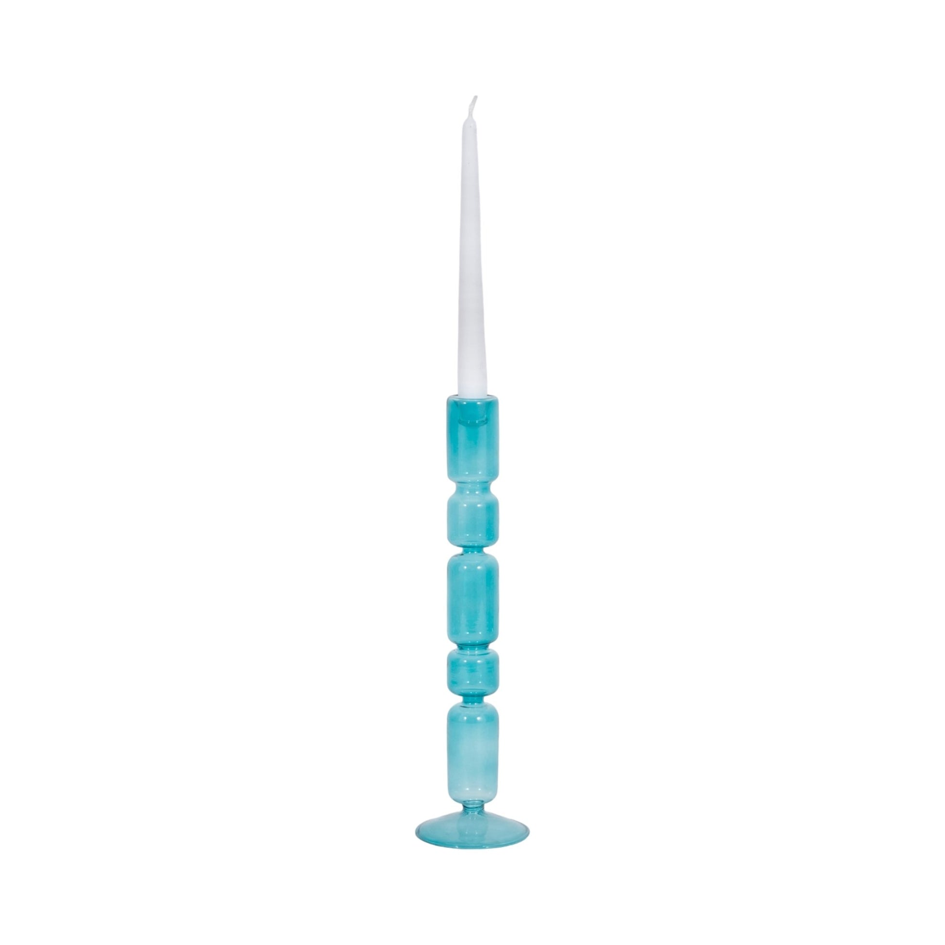 Mixed Bubble Taper Candleholder, Blue Candle Holders| Sagebrook Home