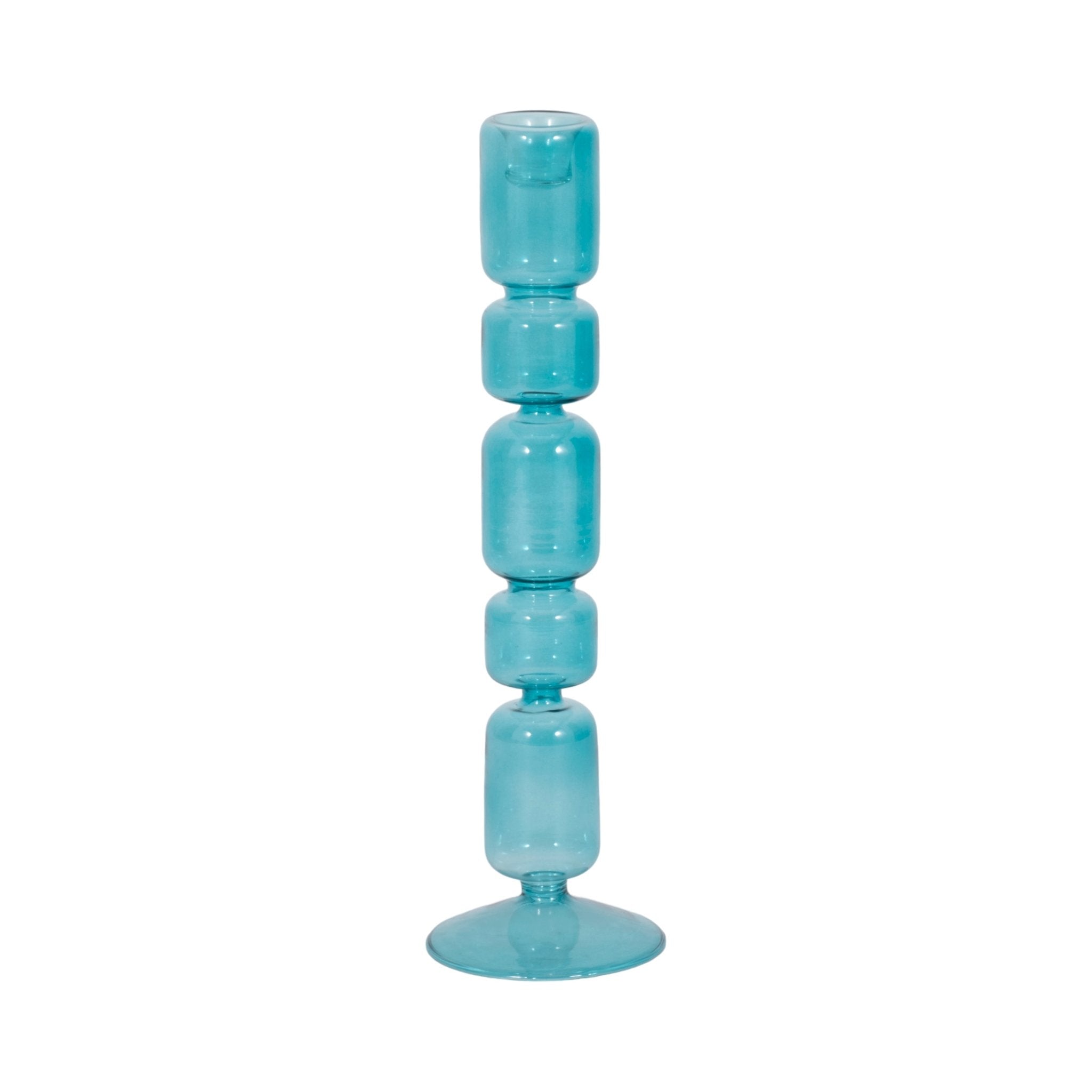 Mixed Bubble Taper Candleholder, Blue Candle Holders| Sagebrook Home