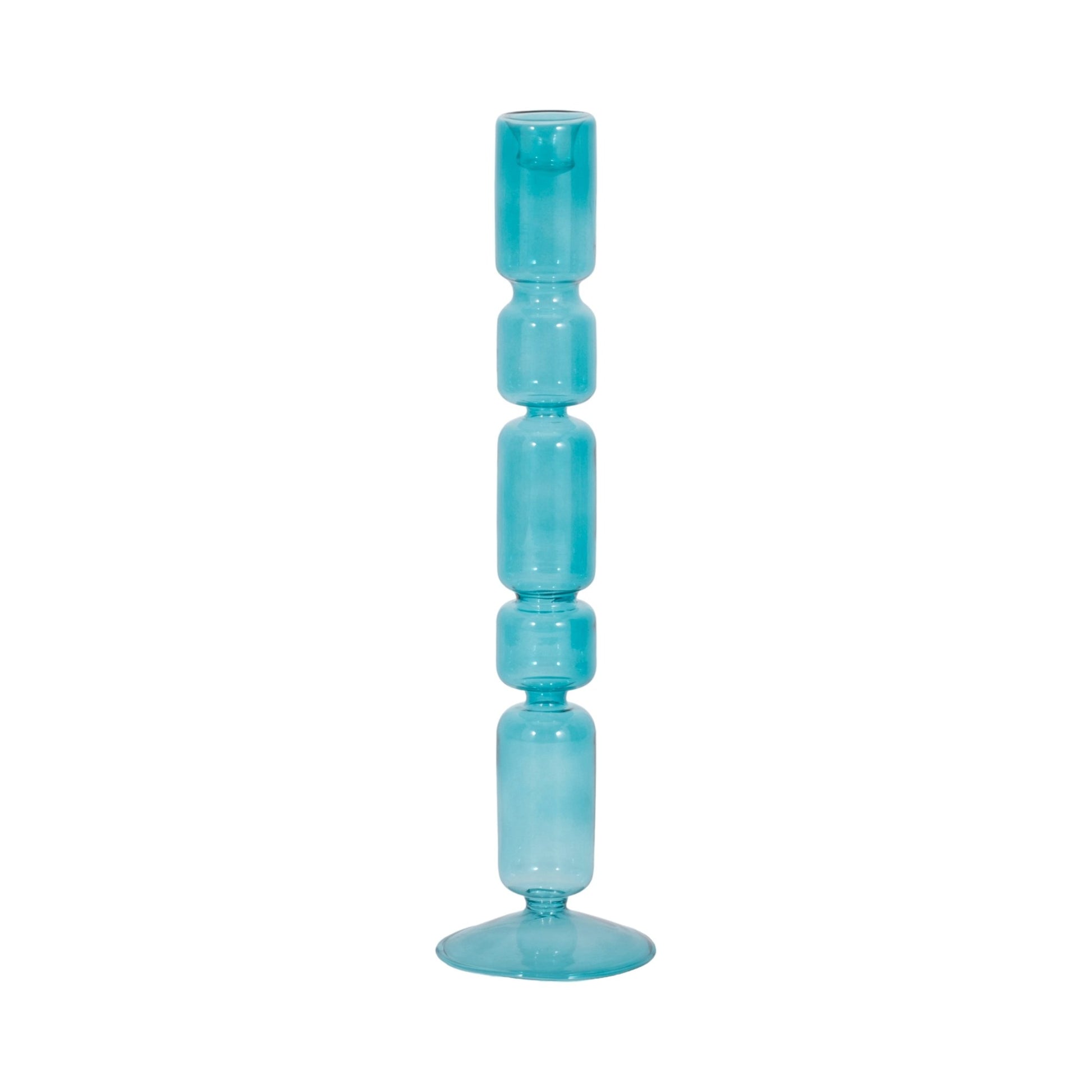 Mixed Bubble Taper Candleholder, Blue Candle Holders| Sagebrook Home