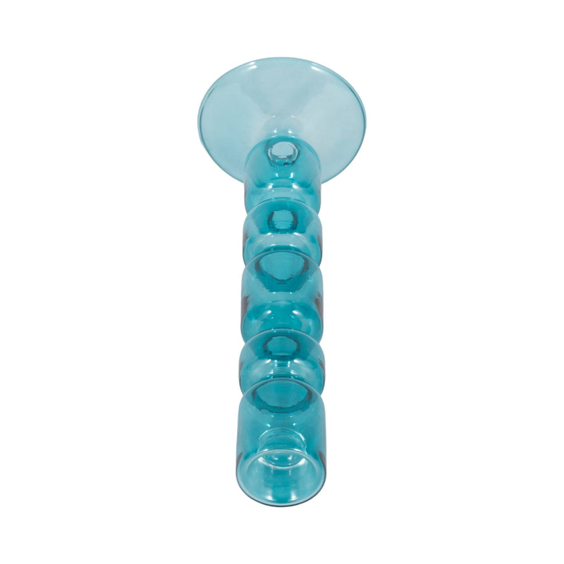 Mixed Bubble Taper Candleholder, Blue - Al Rugaib Furniture