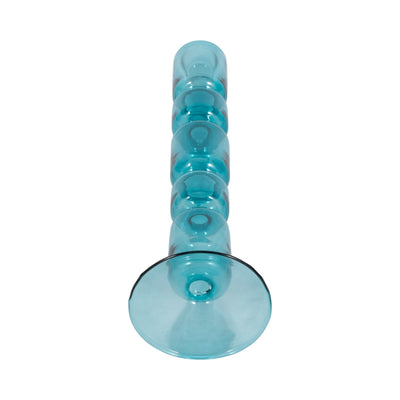 Mixed Bubble Taper Candleholder, Blue - Al Rugaib Furniture