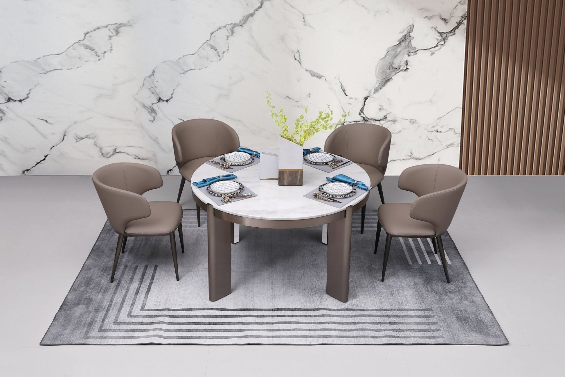 Mixology Station Round Dining Table 130 CM Dining Tables| AlRugaib Furniture