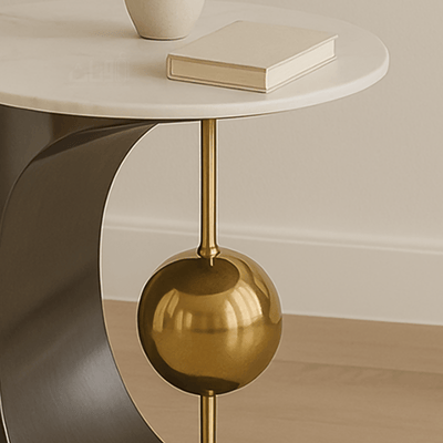Modern Ceramic Tables with Golden Touches - Al Rugaib Furniture