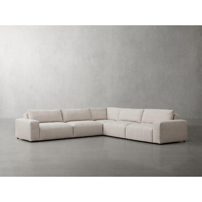 Modern Chanel L - Shape Sofa - Beige - 312x312x85x85 cm - By Alhome - Al Rugaib Furniture
