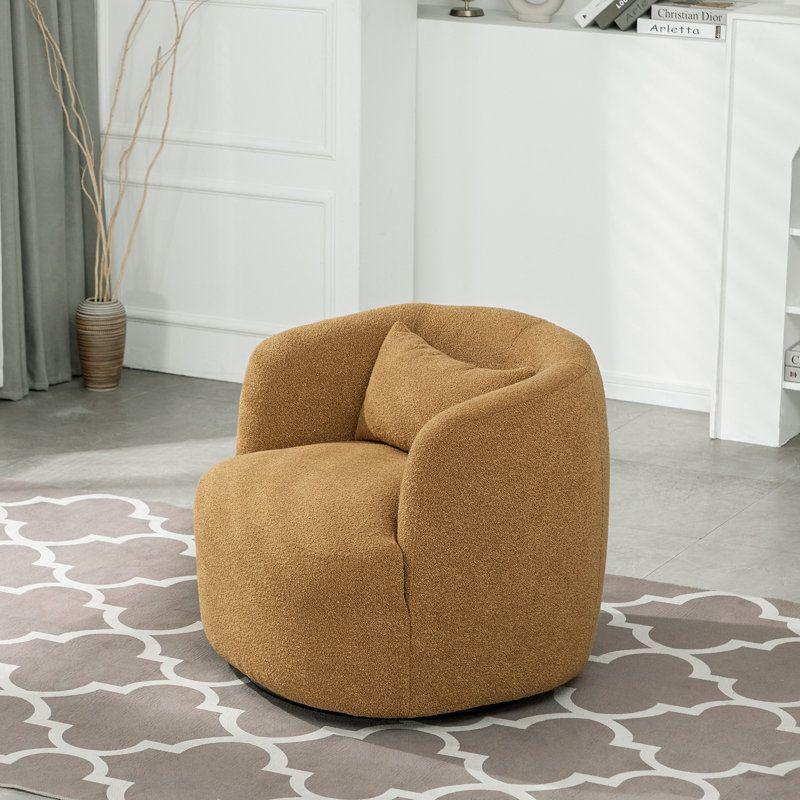 Modern Ergonomic Boucle Arm Chair By Alhome - 80x85x85 cm Chairs| Alhome