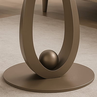 Modern Glass Table Collection – Geometric Bronze Design - Al Rugaib Furniture