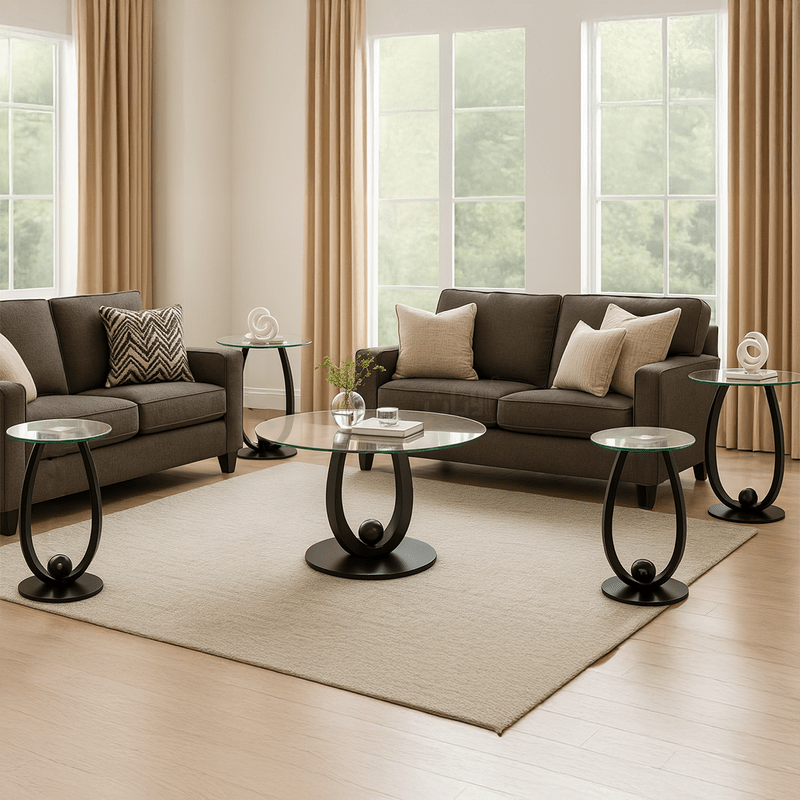 Modern Glass Table Collection – Sleek Black Design Table Sets| Otath