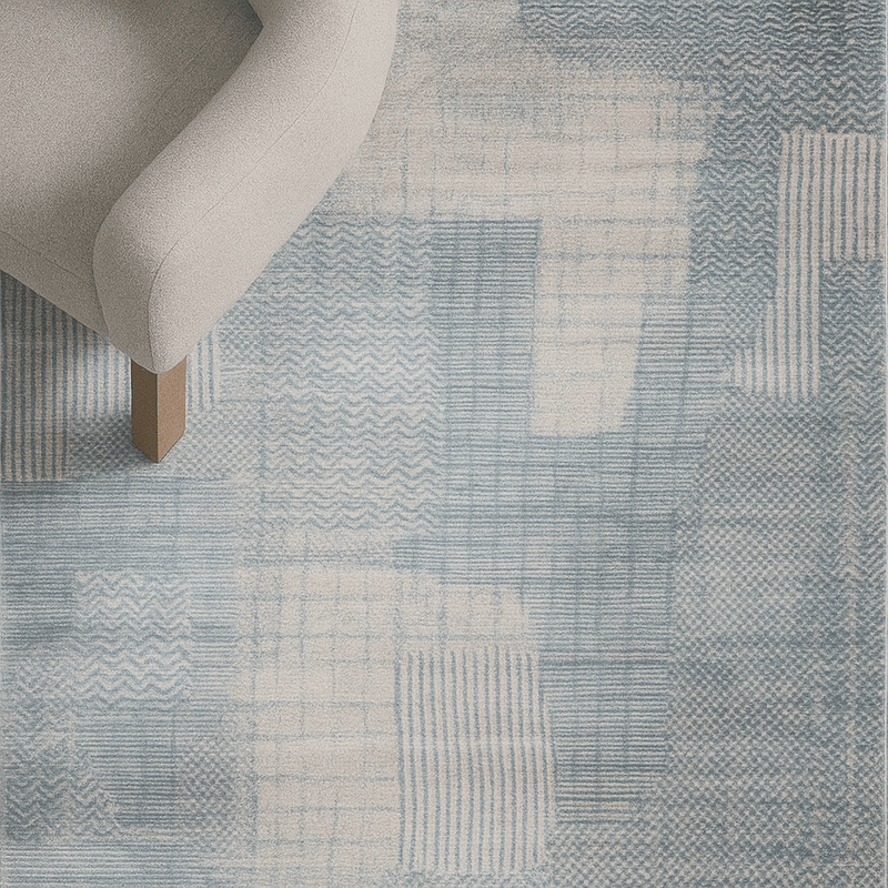 Modern light blue Rug - Al Rugaib Furniture