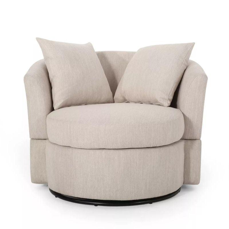 Modern Sleek Linen Arm Chair By Alhome - 80x85x85 cm - 11011330 - Al Rugaib Furniture