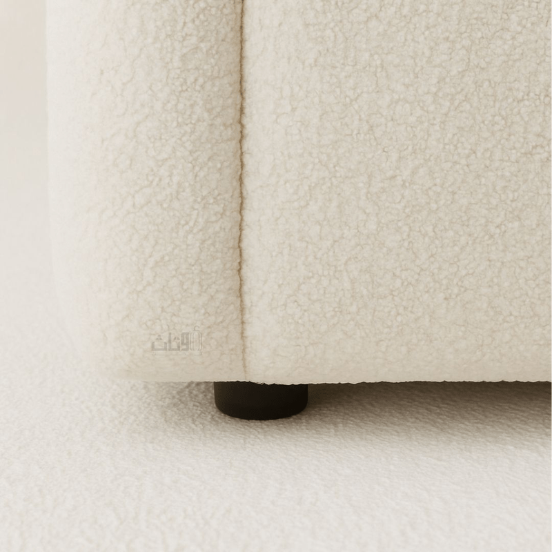 Modern Wave-Pattern L-Shaped Sofa - Beige Corner Sofas| Otath