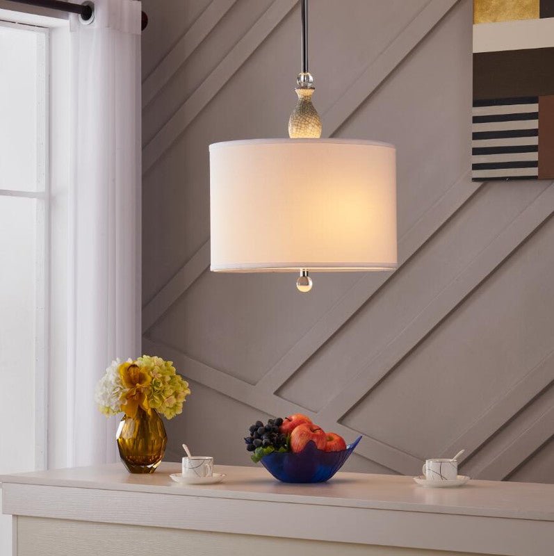 Modern White Shade 3 Socket Pendant Lamp chandeliers| Crestview