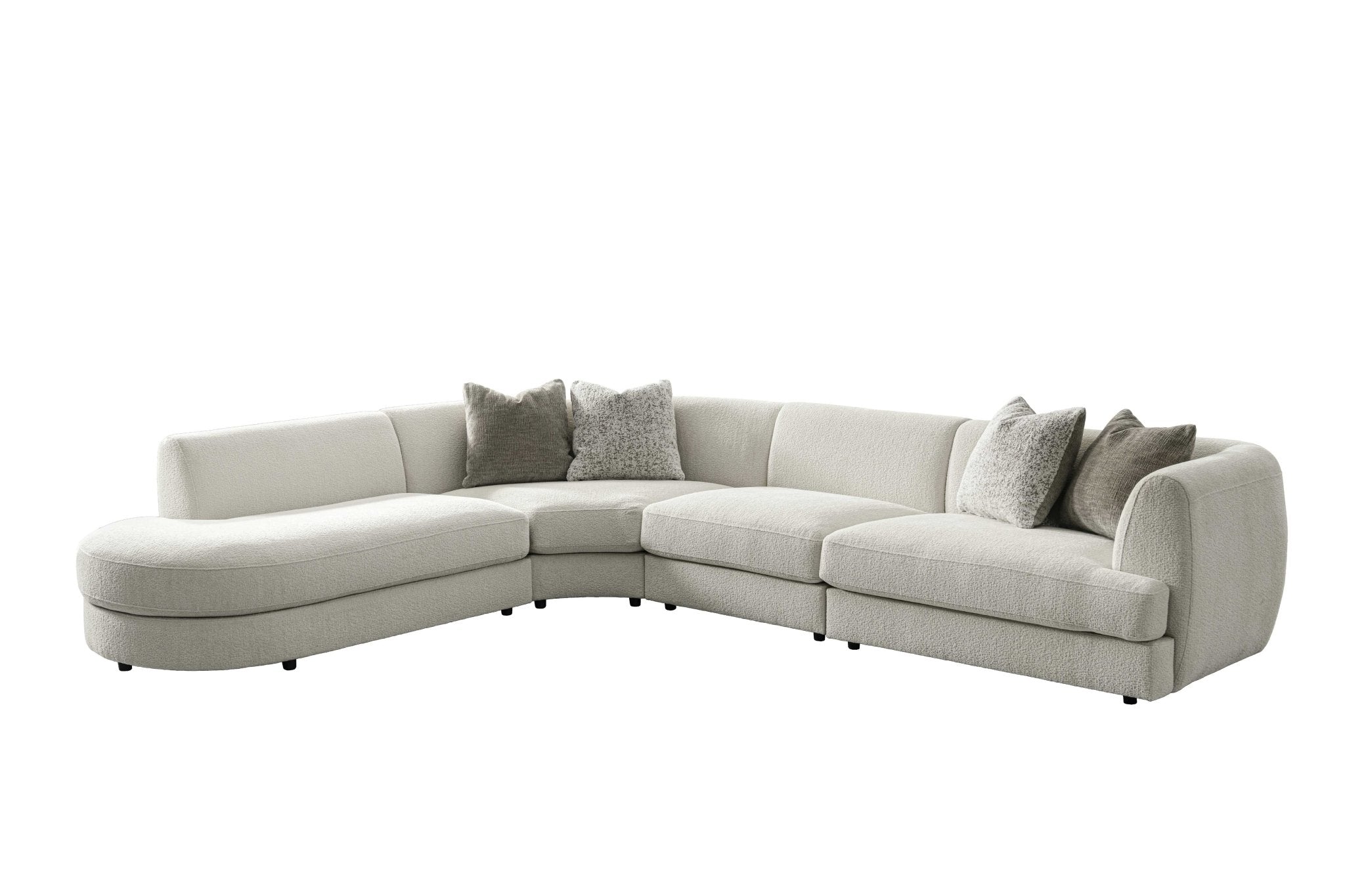 Monaco Beige Right Chaise Sectionals| Roots Furniture