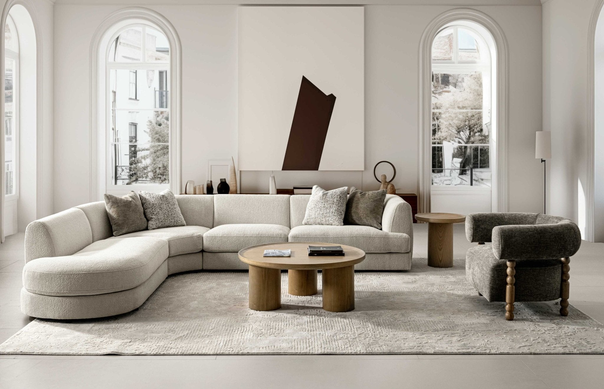 Monaco Beige Sectional Set - Al Rugaib Furniture