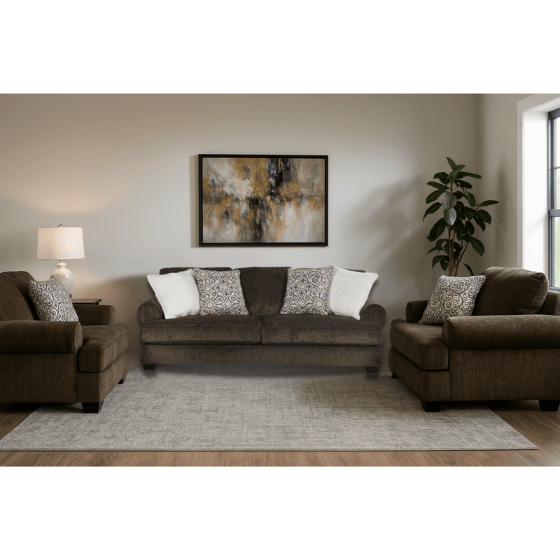 Monaghan Brown Sofa Set - Al Rugaib Furniture