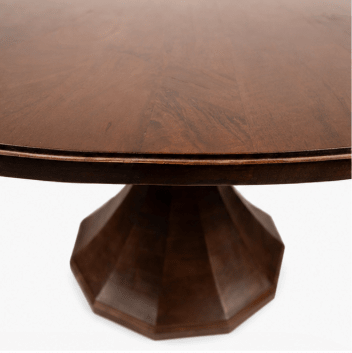Monolith Mango Wood Round Dining table Dining Tables| Roots Furniture