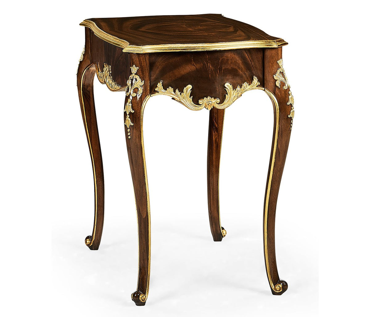 Monte Carlo Collection - End table with gilt carved detailling Accent & End Tables| Jonathan Charles