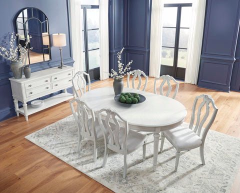 Montelaine Oval Dining Room - Al Rugaib Furniture