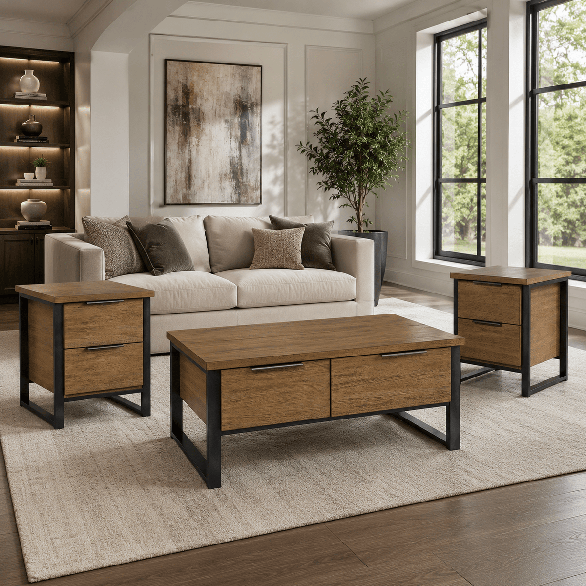 Montia Lift-Top Coffee Table Set Table Sets| Ashley Homestore