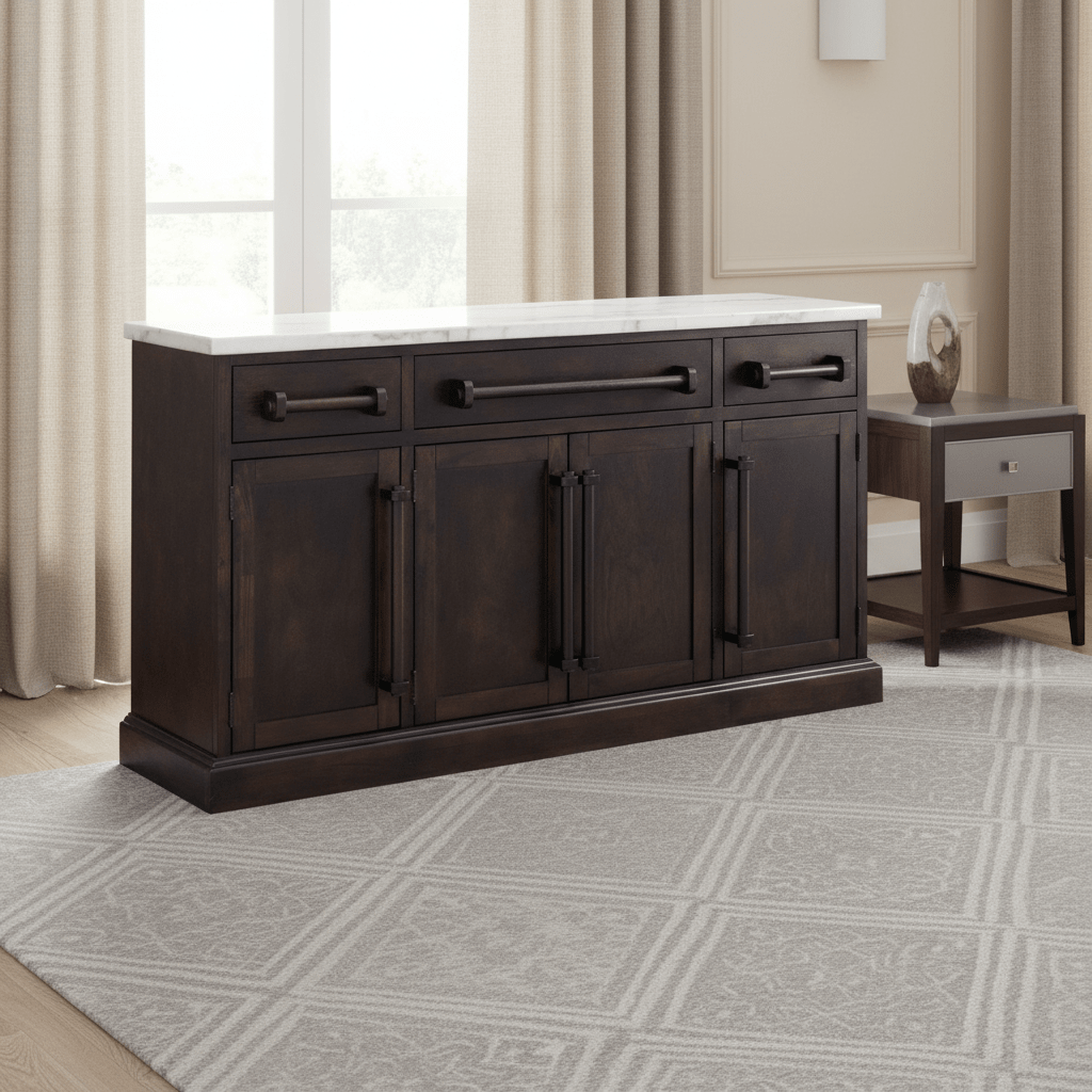 Monticello Dark Buffet Serving Carts| Roots Furniture