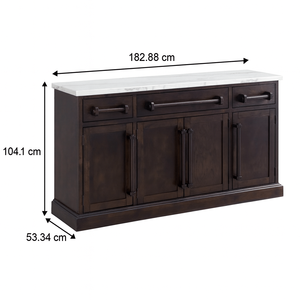 Monticello Dark Buffet Serving Carts| Roots Furniture