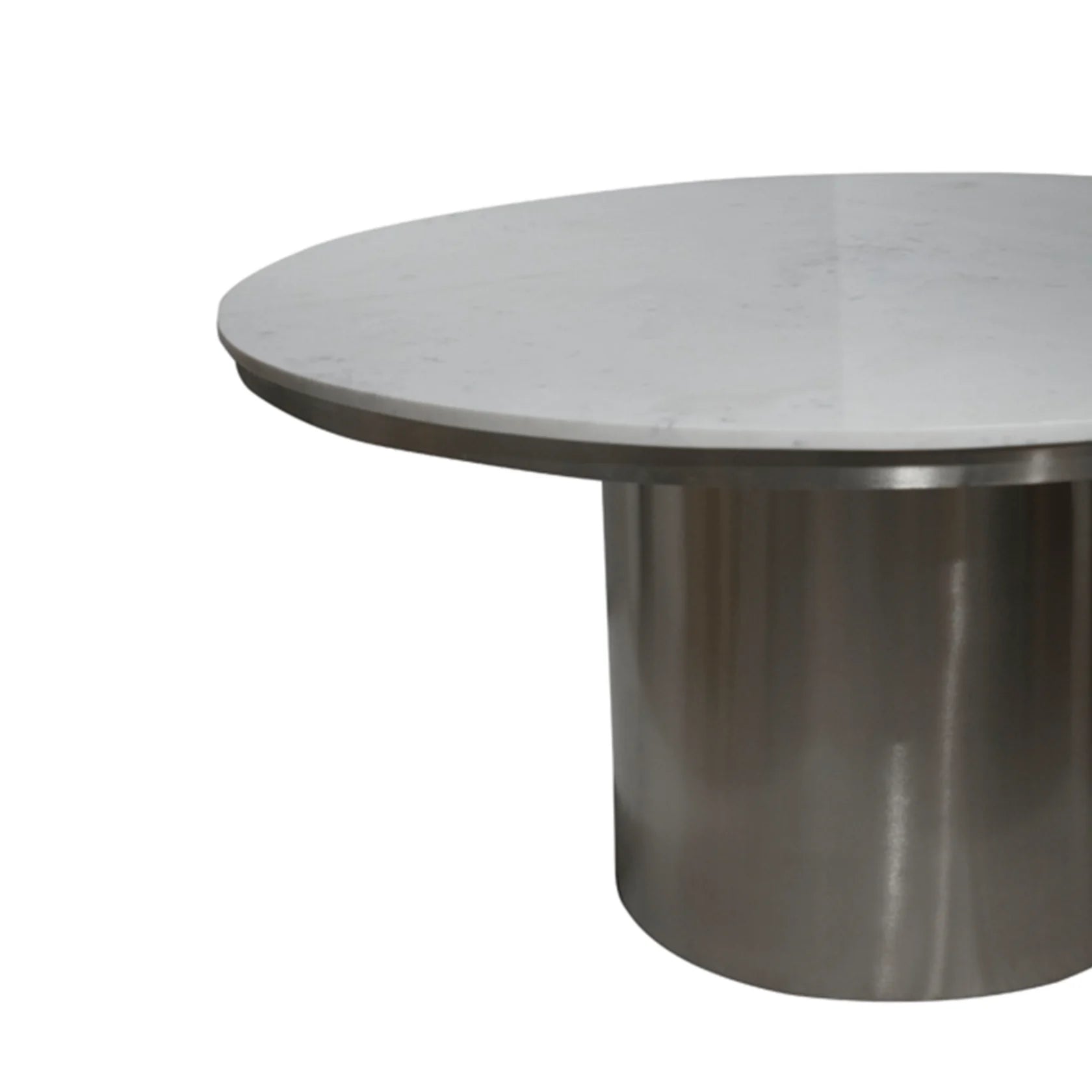 Moonstone Circular  Dining Table - Silver