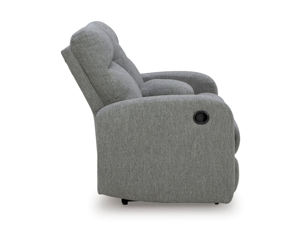 Moreau Place DBL Rec Loveseat w/Console Recliners| Ashley Homestore