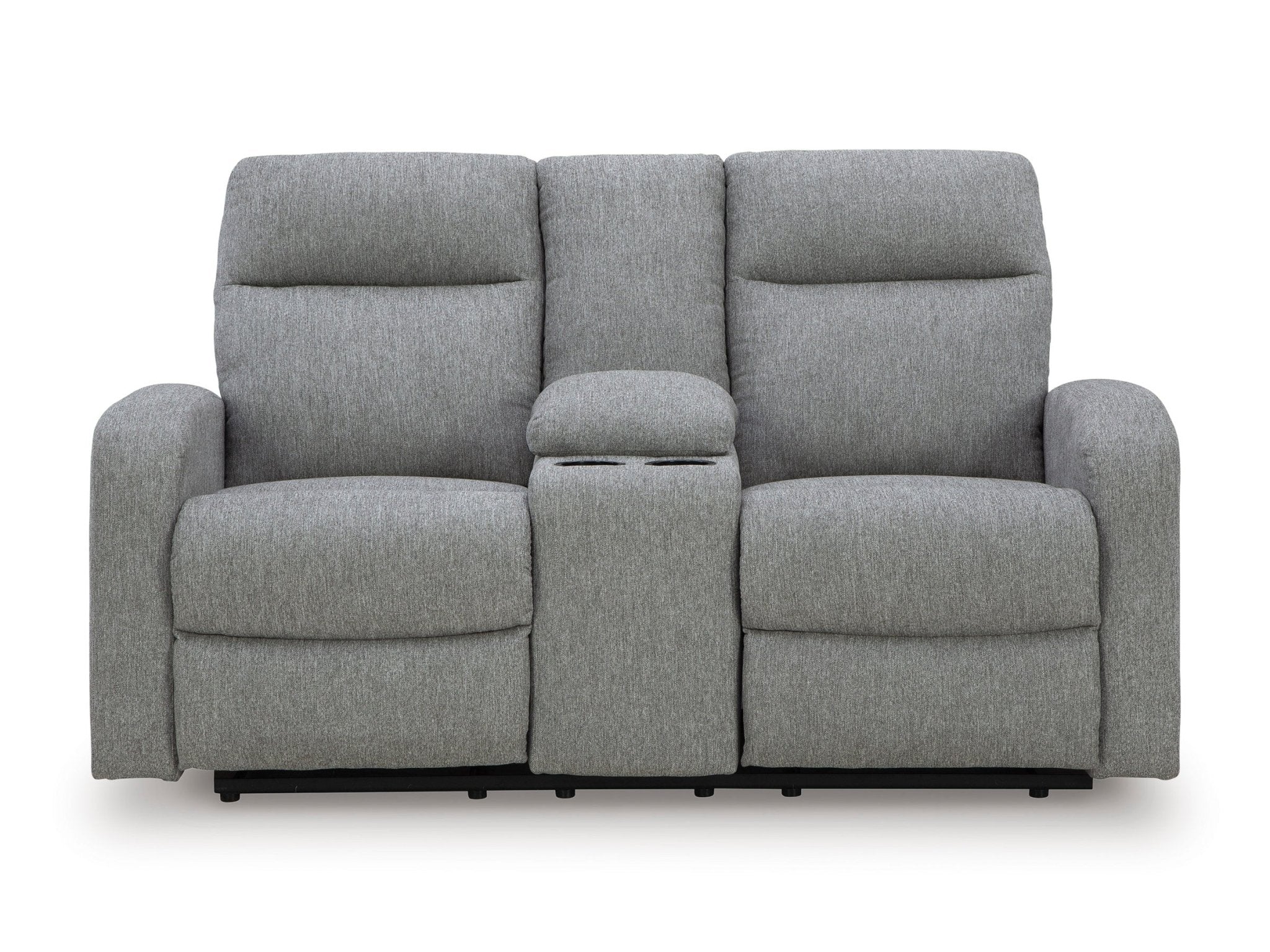 Moreau Place DBL Rec Loveseat w/Console Recliners| Ashley Homestore