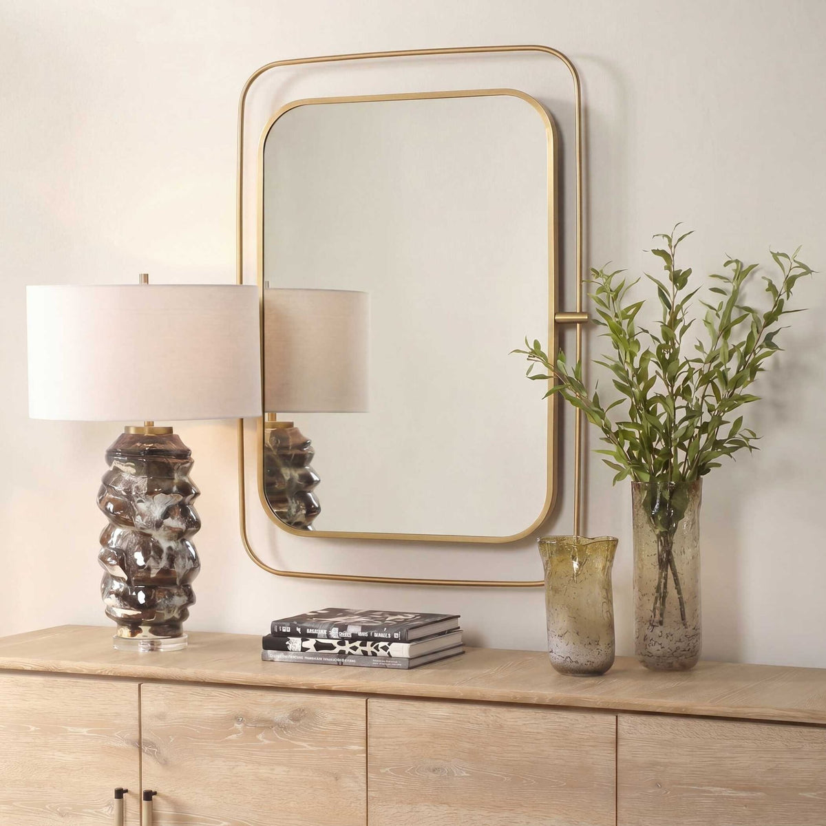 Moreni Brass Mirror Mirrors| Uttermost