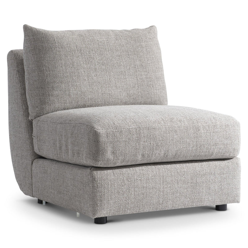 Moretti Fabric Armless Chair - Al Rugaib Furniture