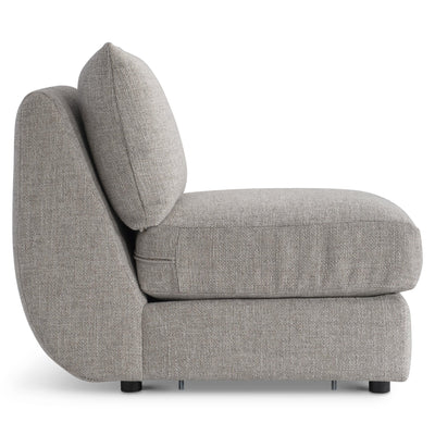 Moretti Fabric Armless Chair - Al Rugaib Furniture