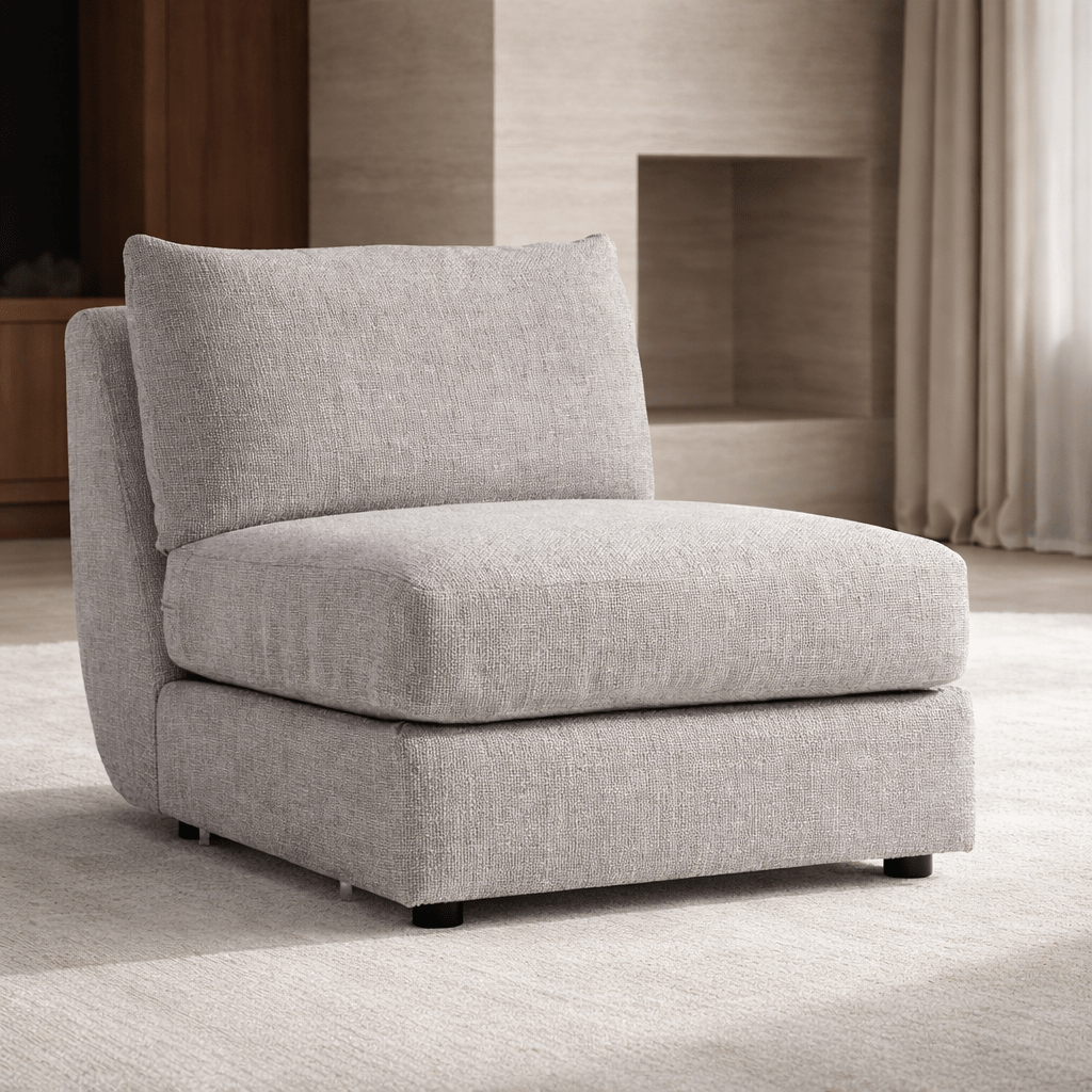 Moretti Fabric Armless Chair Chairs| Bernhardt