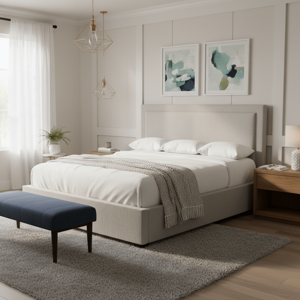 MORGAN PANEL FULL BED HB Beds| Bernhardt