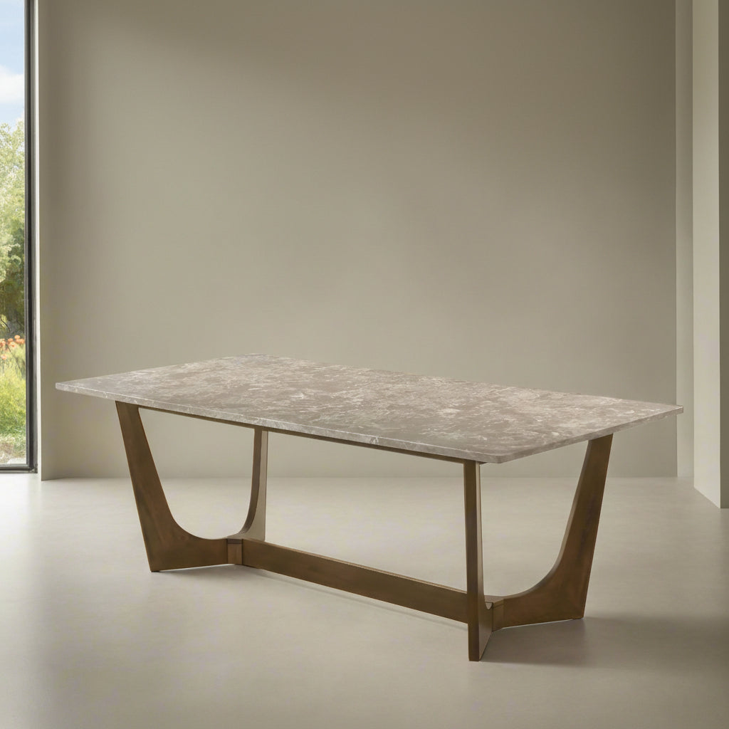Morgans Beige Marble Dining Table 8 Dining Tables| Roots Furniture
