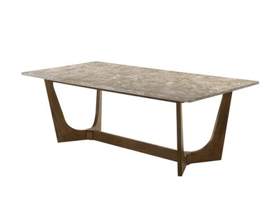 Morgans Beige Marble Dining Table 8 Seater SET - Al Rugaib Furniture