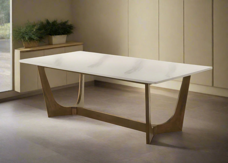 Morgans White Marble Dining Table 8 - Al Rugaib Furniture