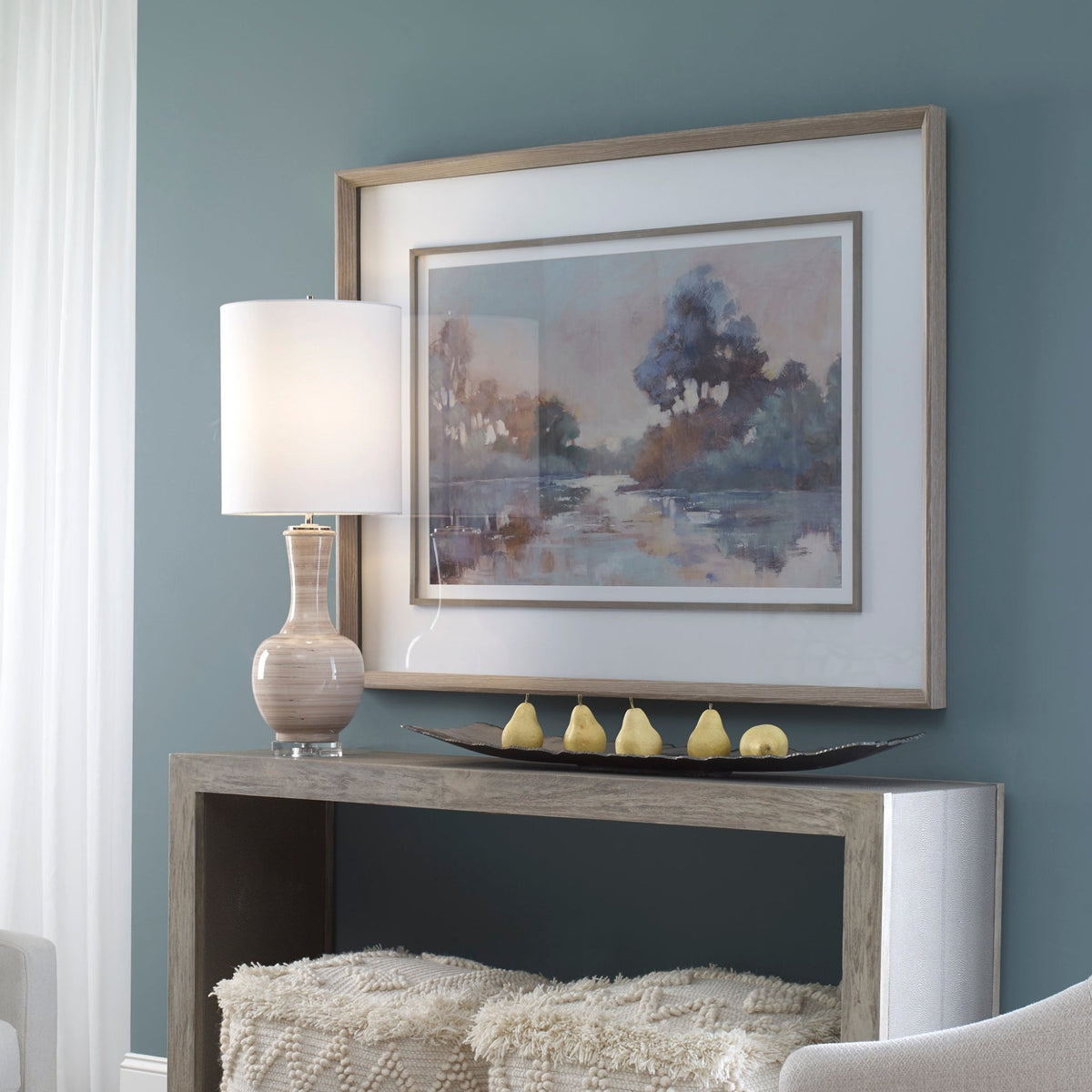 Morning Lake Framed Print Paintings & Pictures| Uttermost