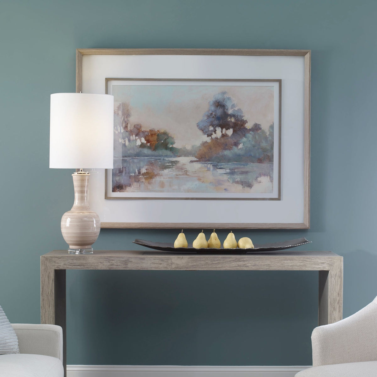 Morning Lake Framed Print Paintings & Pictures| Uttermost