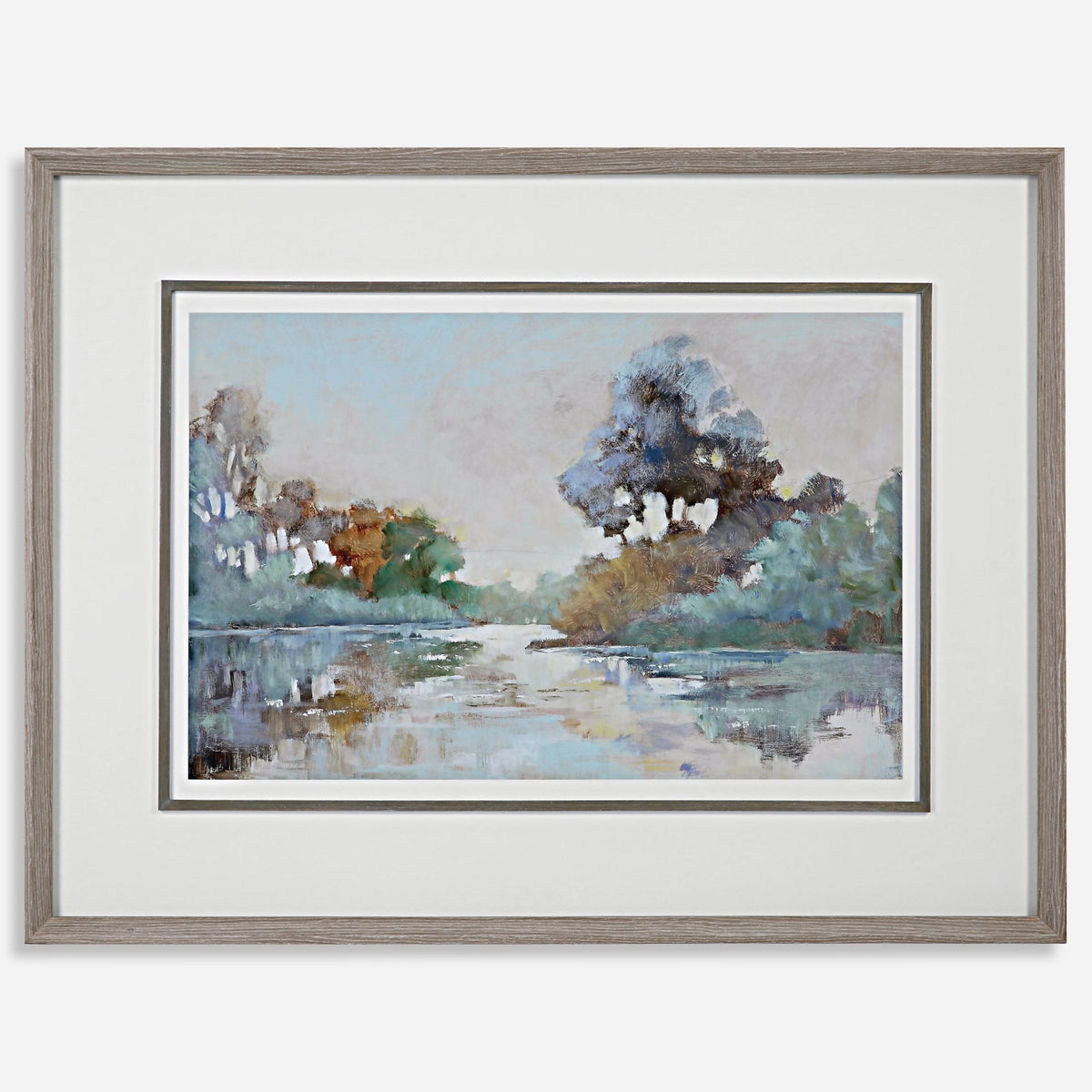 Morning Lake Framed Print Paintings & Pictures| Uttermost