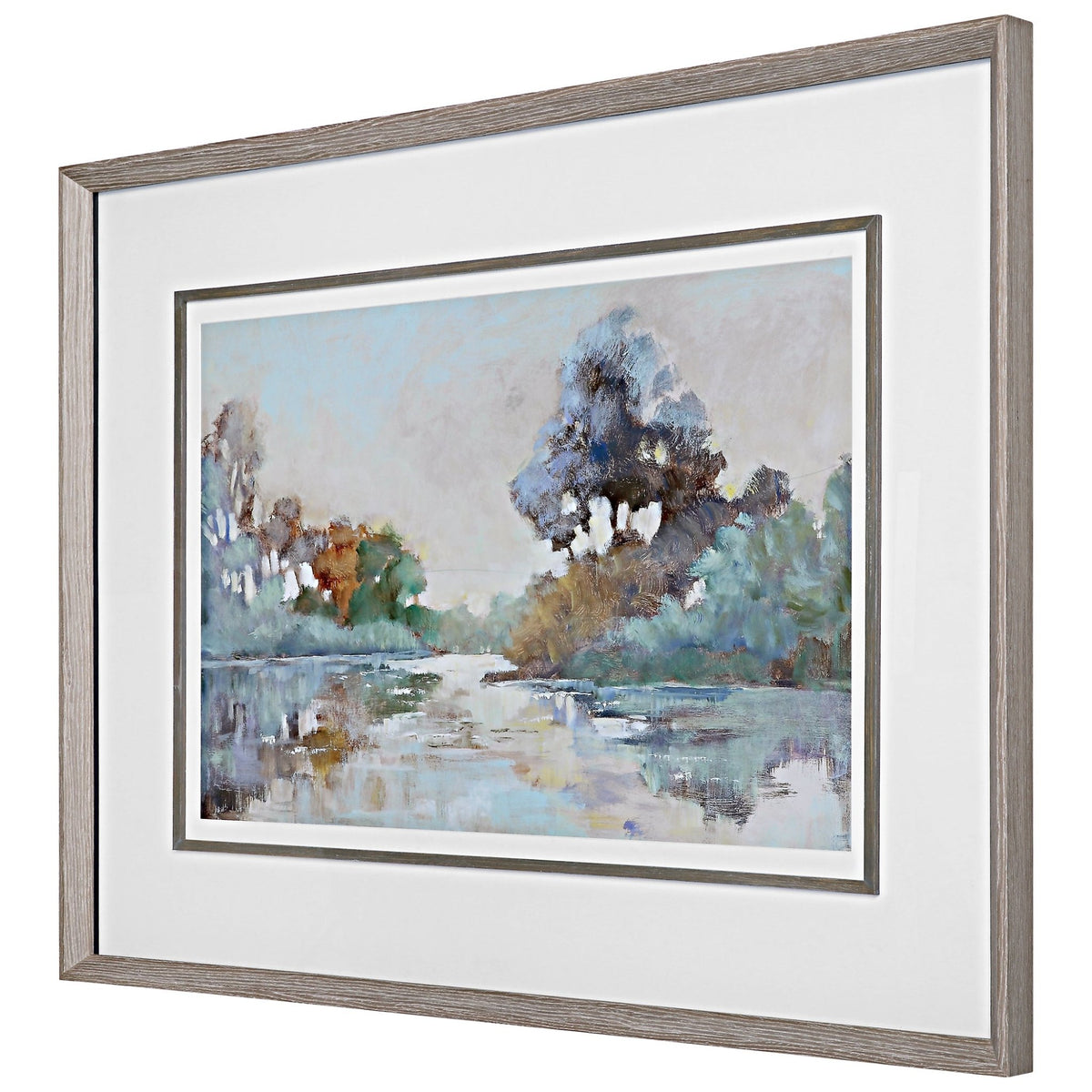 Morning Lake Framed Print Paintings & Pictures| Uttermost