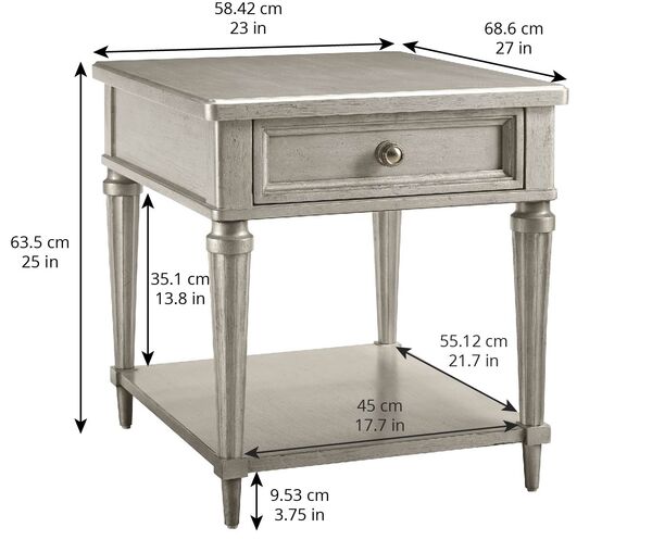 Morrissey Kirke End Table - Bezel Accent & End Tables| A.R.T. Furniture