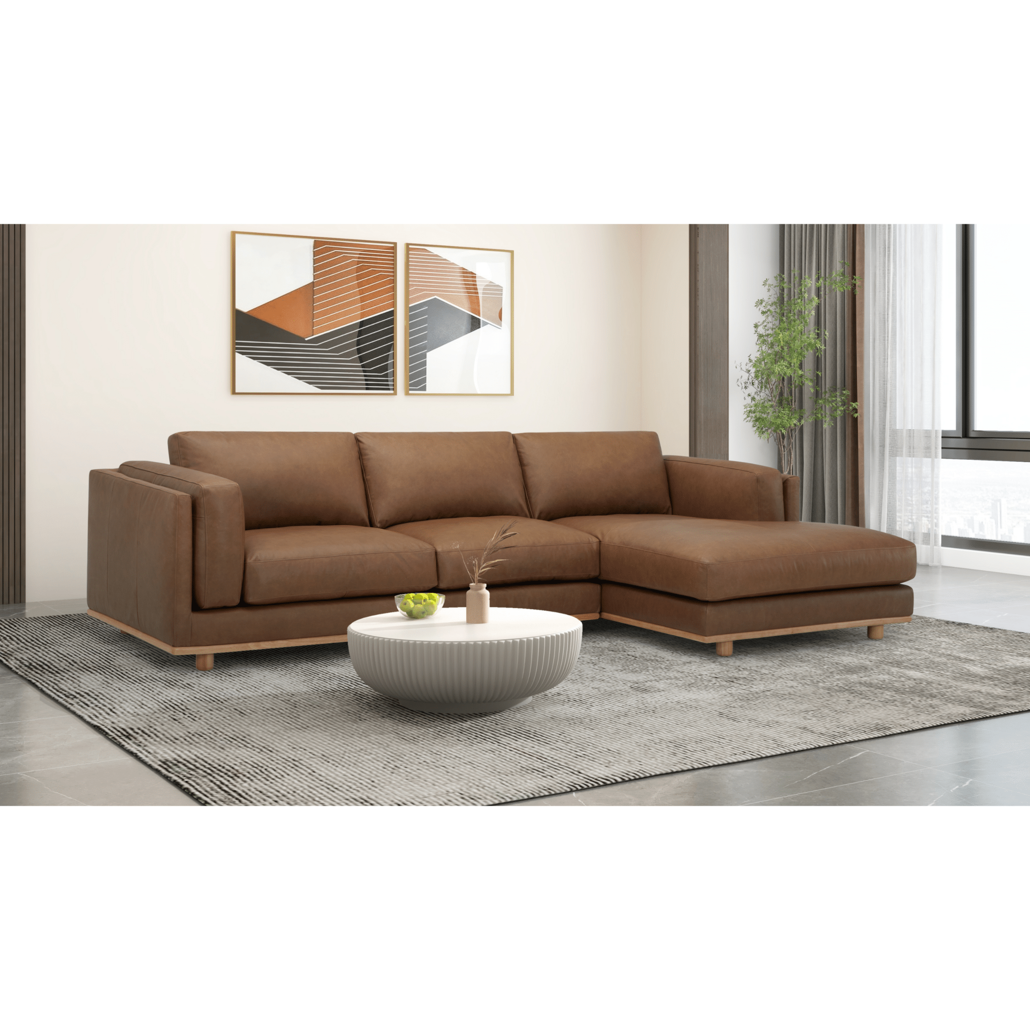 Motril Brown Sectional Sectionals| Roots Furniture