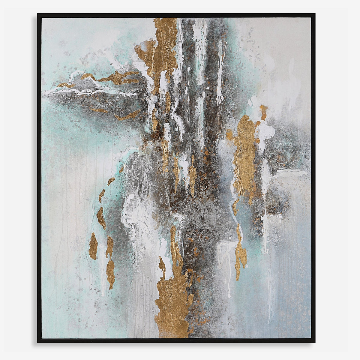 Mountain Mist Hand Painted Canvas Wall Art| Uttermost