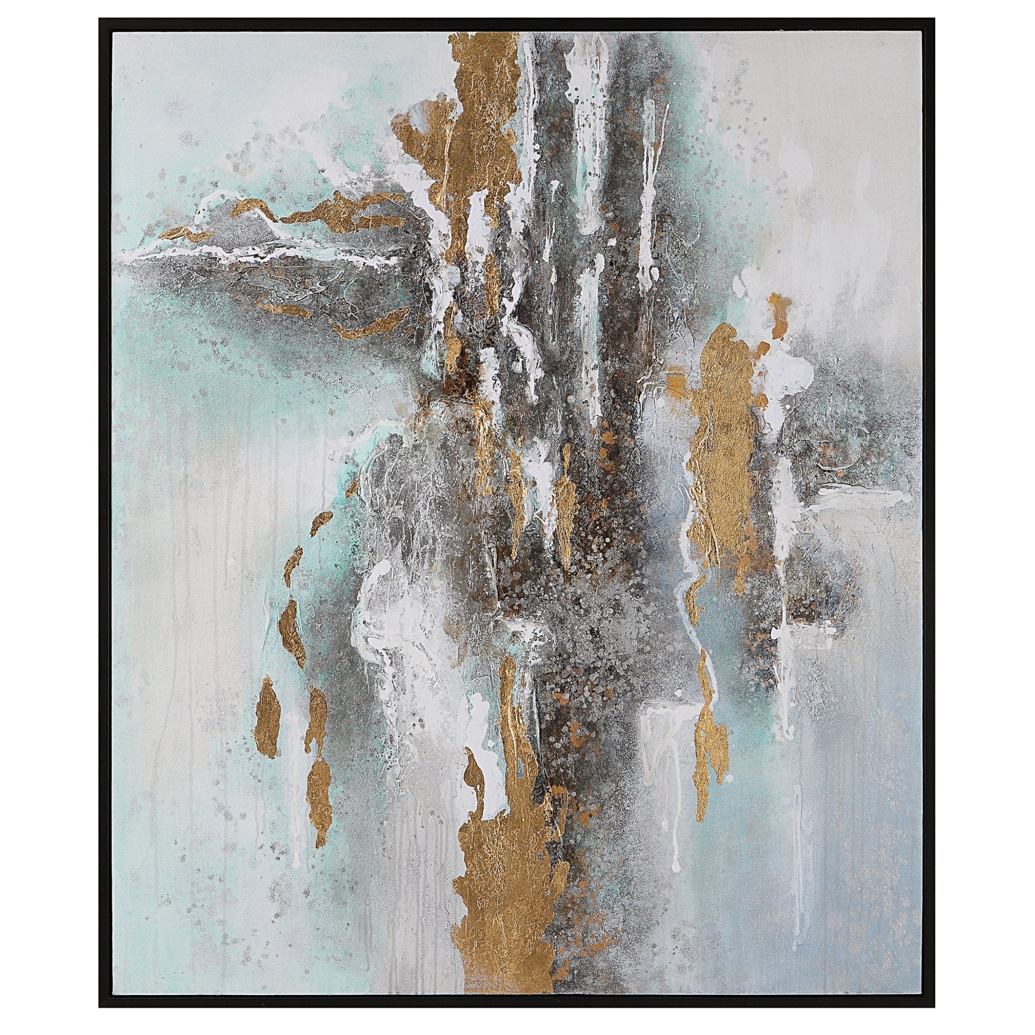 Mountain Mist Hand Painted Canvas Wall Art| Uttermost