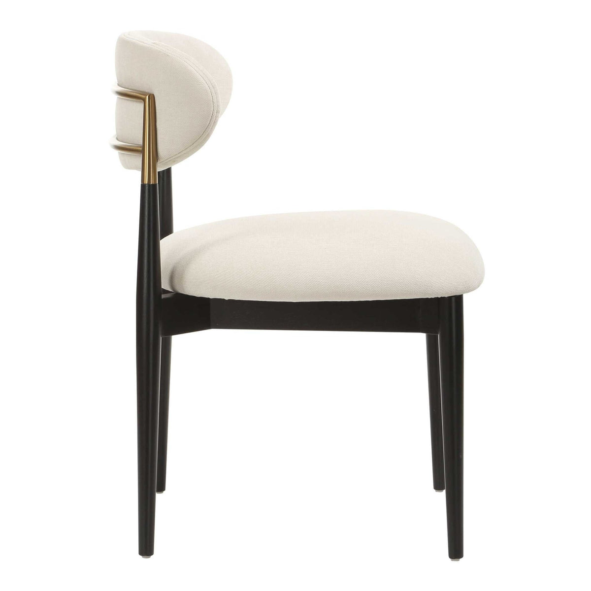 Moxie Black Armless Dining Chair S/2 Dining Chairs| Uttermost