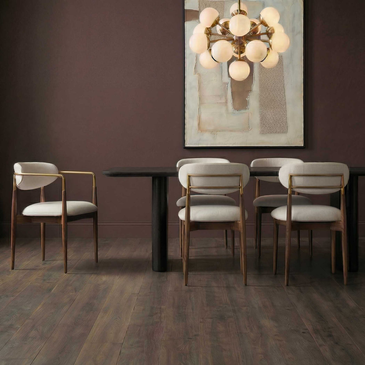 Moxie Walnut Dining Arm Chair Dining Chairs| Uttermost